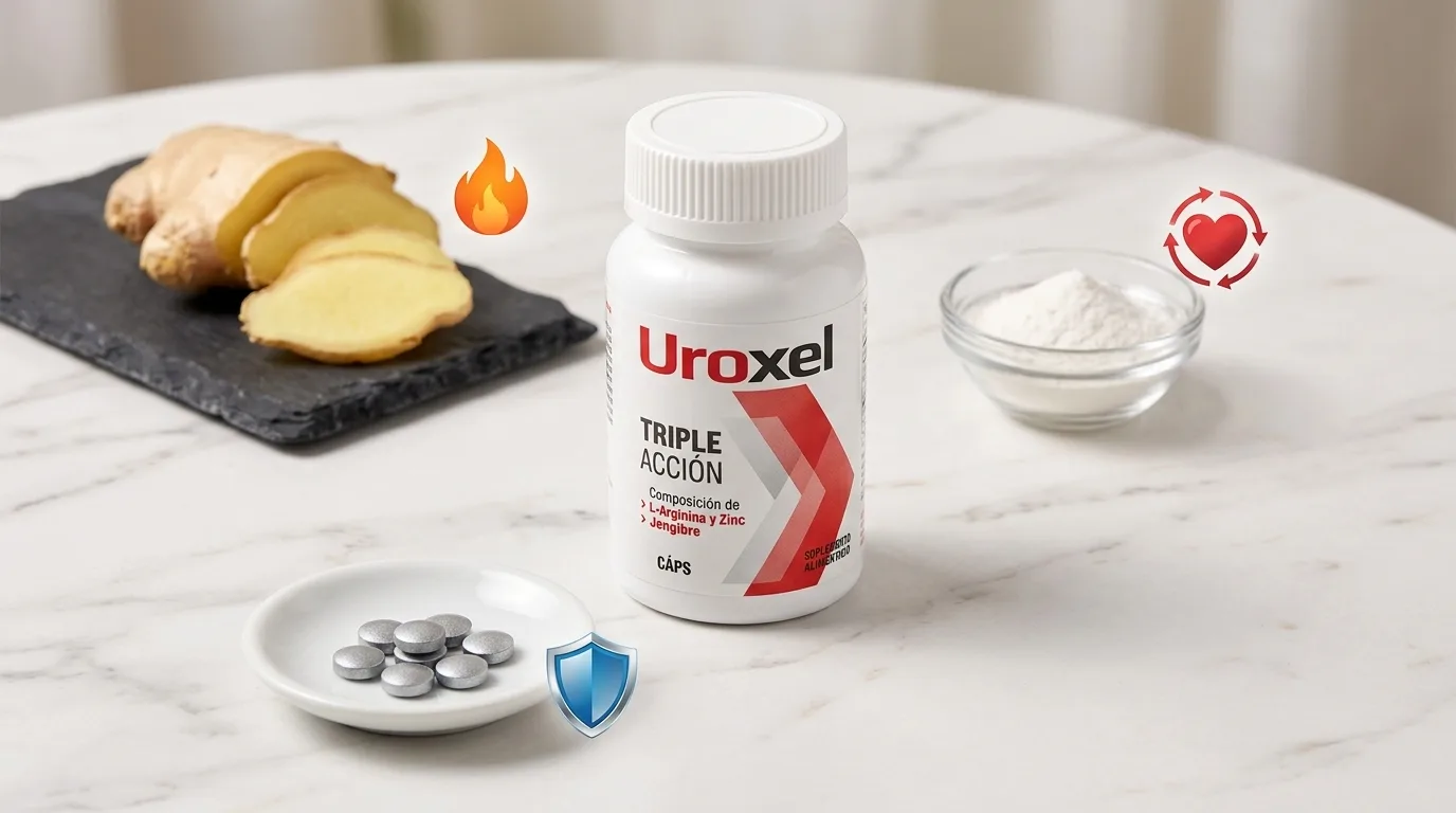 Ingredientes de Uroxel —jengibre, L-Arginina y zinc— y sus beneficios para la salud de la mujer