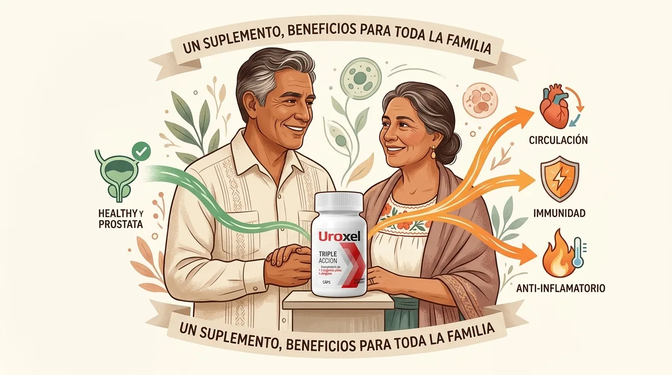 Pareja mexicana compartiendo Uroxel como parte de un estilo de vida activo y saludable